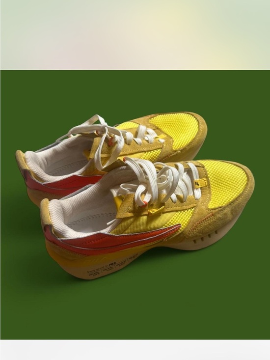 Fila Shoes - Fila Yellow and Orange Retro Runner Sneakers